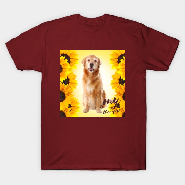 Golden retriever dog - You are my sunshine T-Shirt by Tranquility